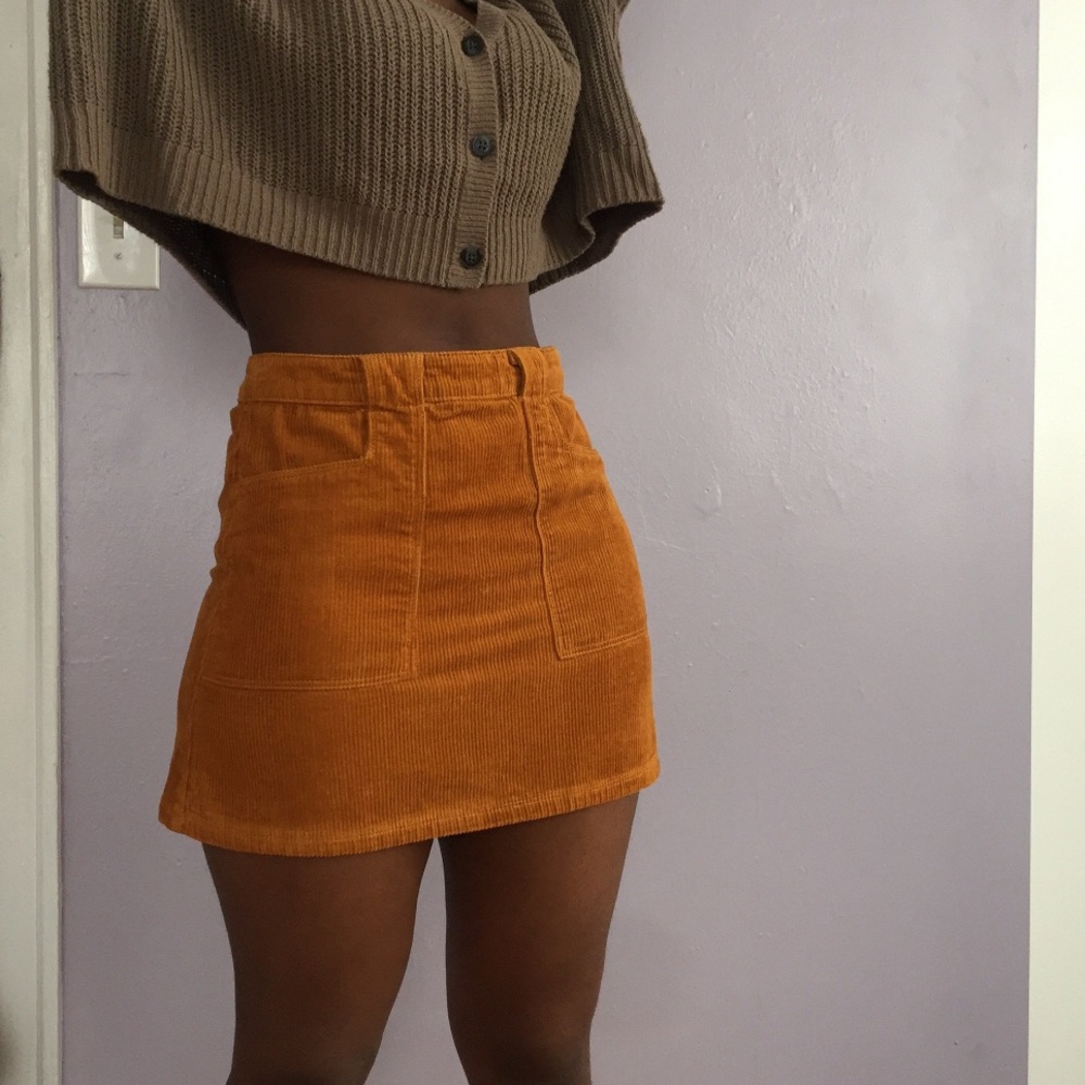 F21 Corduroy mini skirt